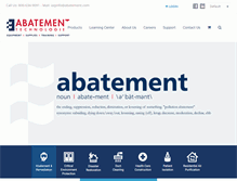 Tablet Screenshot of abatement.com